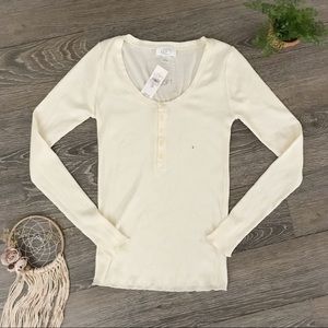 LOFT Long Sleeve Sleepwear Top